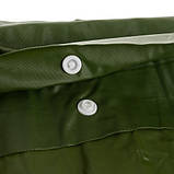 Дощовик - пончо з капюшоном Trizand 24278 зелене Польща, фото 3