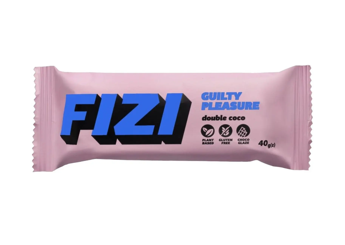 Батончик Guilty Pleasure Подвійний кокос FIZI 45 гр Double coco