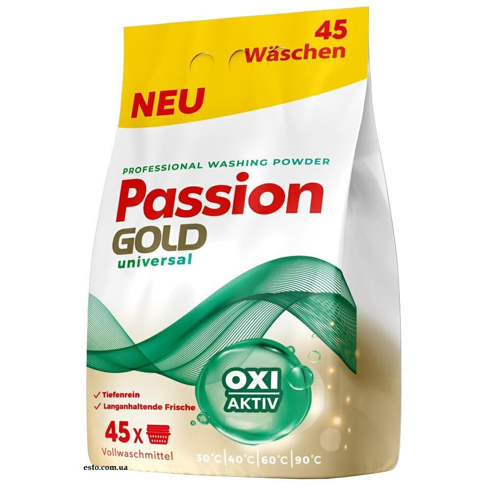 Пральний порошок Passion Gold Universal 2,7 кг 45 прань
