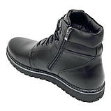 Чоботи чоловічі чорні на вовні зі шнурівкою та замком Максус Кєт 3 ш.ч.к. вел. розмір 46, фото 5