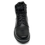 Чоботи чоловічі чорні на вовні зі шнурівкою та замком Максус Кєт 3 ш.ч.к. вел. розмір 46, фото 3