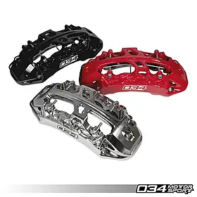 Гальмівний комплект восьмипоршневий RS+ 034motorsport, B9 Audi A4/S4/RS4, A5/S5/RS5,Q5/SQ5, червоний/чорний