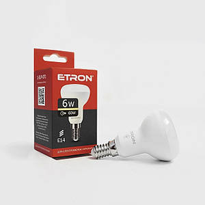 Світлодіодна LED лампа R50 6W E14 220V 3000K ETRON 1-ELP-071 рефлекторна