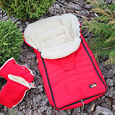 Конверт-чохол на овчині в коляску або на санки 98*48 см MAXI For Kids, фото 3
