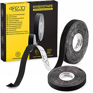 Стрічка кінезіологічна (кінезіотейп) 4FIZJO 1 см x 5 м Black (P-5905973400787)