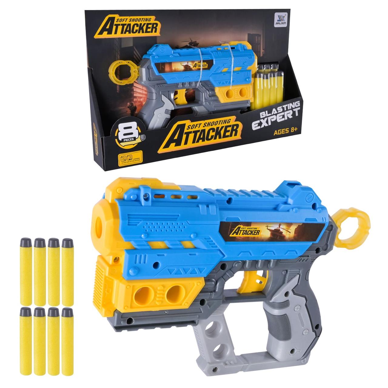 Бластер стріляє поролон.снарядами,8шт,на планшеті,33х4,5х20см №JLX8618(48) КІ, фото 1