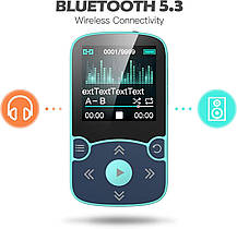 MP3-плеєр місткістю 64 ГБ з кліпсою, AGPTEK Bluetooth 5.3, Amazon, Німеччина, фото 5