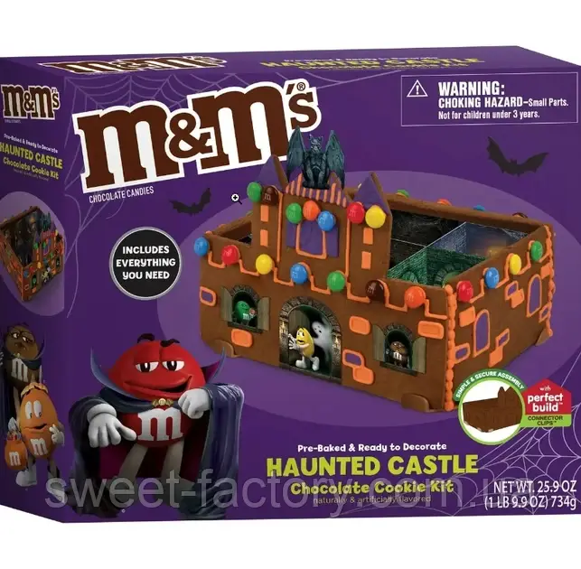 Пряничний будинок M&M's Haunted Castle Chocolate Kit 734g