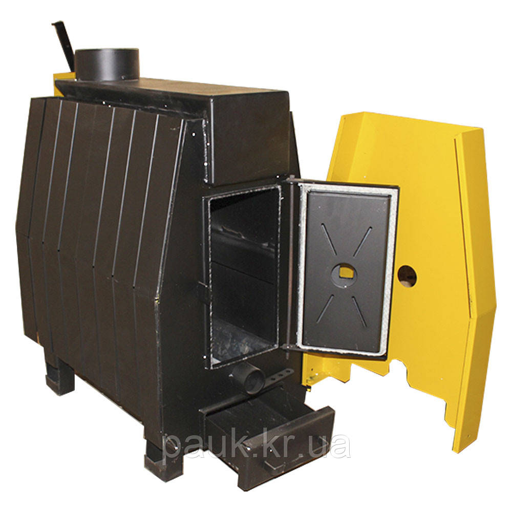 Твердопаливна буржуйка 6 кВт, буржуйка Данко ТТ-6В, буржуйка на твердому паливі, опалювальна піч, теплогенератор, фото 1