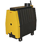 Твердопаливна буржуйка 6 кВт, буржуйка Данко ТТ-6В, буржуйка на твердому паливі, опалювальна піч, теплогенератор, фото 2