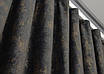 Шторна тканина оксамит (бархат), колекція "Афіна", Туреччина, висота 3м. Колір графітовий з золотистим. Код 1540ш, фото 8