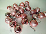 Набір новорічних іграшок 24 шт 3см | прикраси ялинкові | новорічні іграшки, фото 6