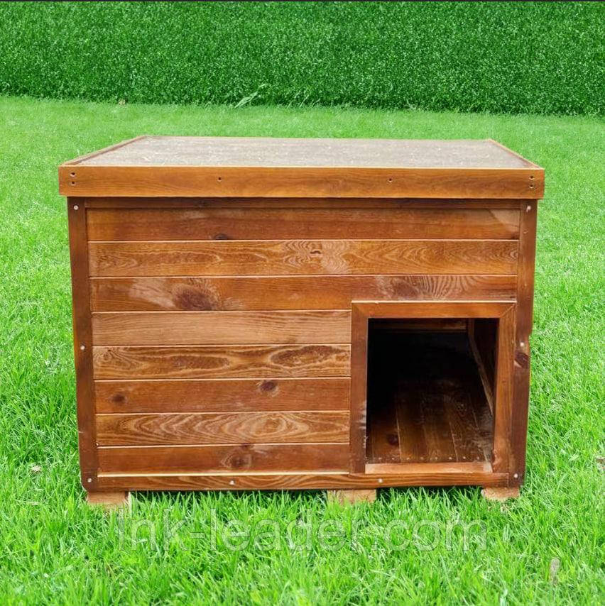 Дерев'яна будка "Джордан" для великих порід собак Алабая, Кавказької вівчарки, Хаскі (120*90*90см), фото 1