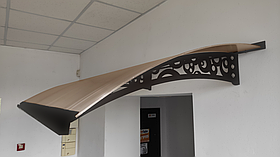 Дашок 1.5 x 1 м Style, металевий з сотовим полікарбонатом