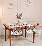 Доріжка на стіл Новорічна, 45x140 см., гобелен з золотим люрексом, фото 6