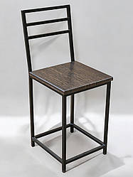 Стілець для кухні та вітальні Наша Ковка Ferrum чорний/венге