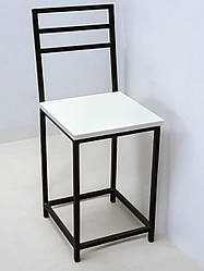 Стул кухоний Loft Ferrum чорний/білий