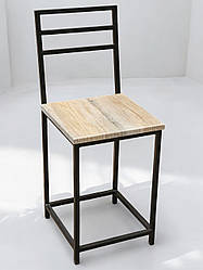 Стілець у стилі лофт Ferrum дуб сонома