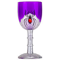Келих із павуком на Halloween 18 см 19148-002 фіолетовий