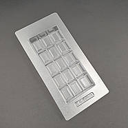 Молд для шоколаду (щільний пластик) Дубайська шоколадка квадрати, фото 2