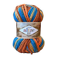 Alize SUPERLANA MAXI BATIK (Суперлана Максі Батік) № 8026 (Пряжа півшерсть, нитки для в'язання)