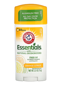 Дезодорант із натуральними речовинами апельсин і цитрус Arm & Hammer Essentials 71 г