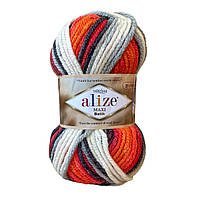 Alize SUPERLANA MAXI BATIK (Суперлана Максі Батік) № 8020 (Пряжа півшерсть, нитки для в'язання)