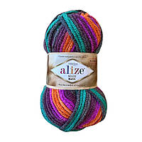 Alize SUPERLANA MAXI BATIK (Суперлана Максі Батік) № 8025 (Пряжа півшерсть, нитки для в'язання)