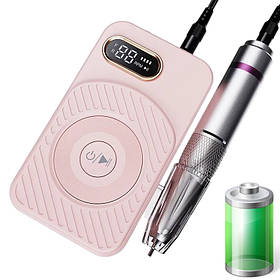 Портативний фрезер на акумуляторі BQ-110 для манікюру та педикюру - 45 000 об./хв., 50 Вт..Рожевий