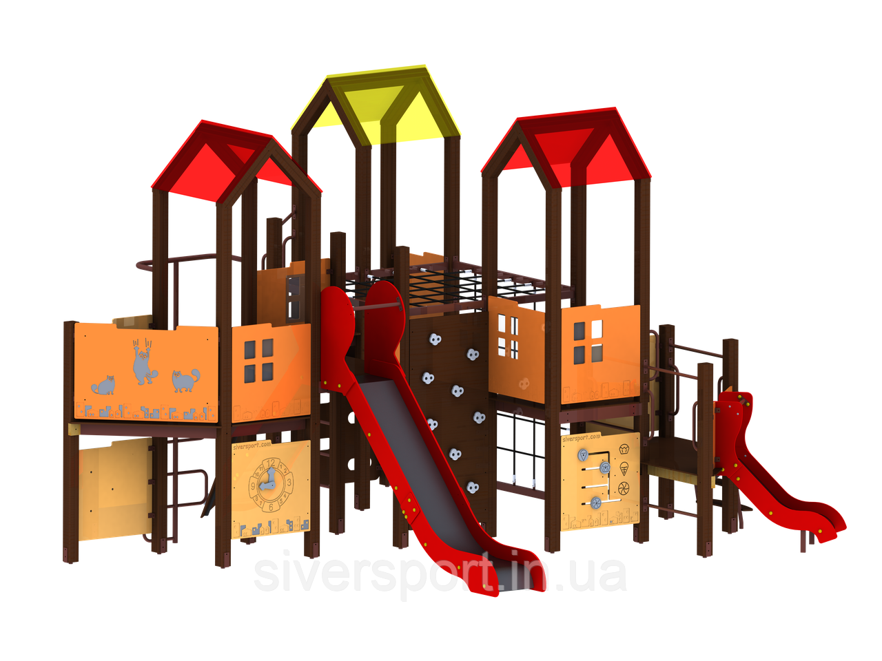 Ігровий комплекс Big City-6 (виготовлений з HDPE) SiverSport ТЕ936, фото 1