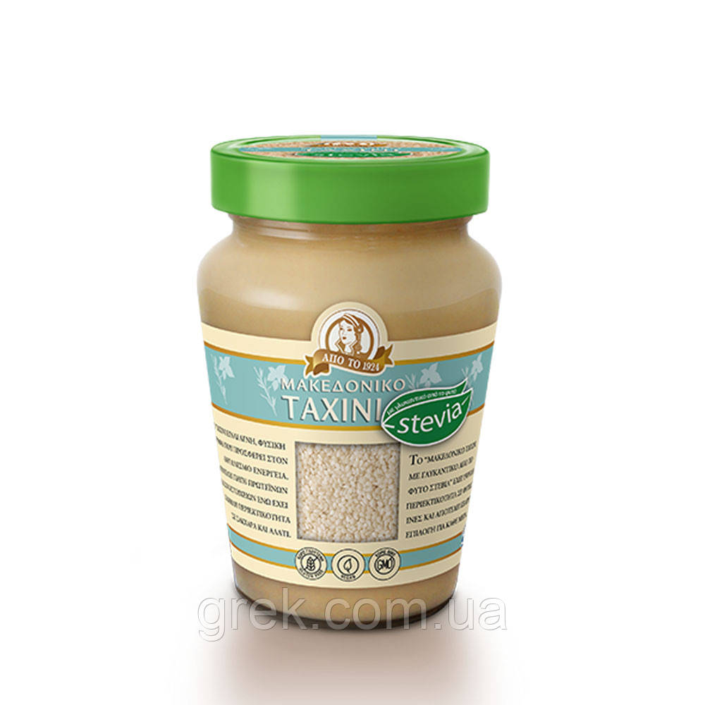 Тахіні (кунжутна паста) зі стевією Haitoglou Family Foods 350 г, фото 1