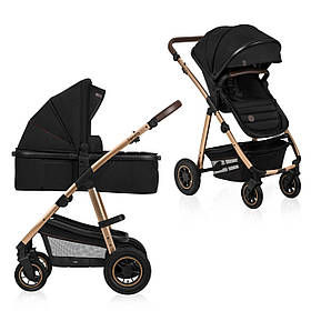 Коляска універсальна 2в1 Lionelo Amber Black Onyx Чорна