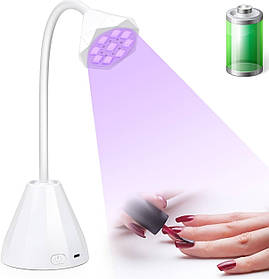 UV/LED лампа Led 1 для сушіння нігтів (гелевих типс, верхніх форм, декору) - на акумуляторі та USB