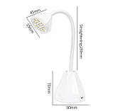 UV/LED лампа Led 1 для сушіння нігтів (гелевих типс, верхніх форм, декору) - на акумуляторі та USB, фото 7