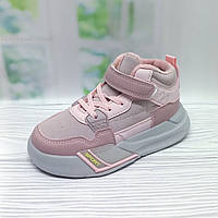 Детские ботинки для девочки застёжка на липучке Tom.m р.28 (17.5 см), розовые