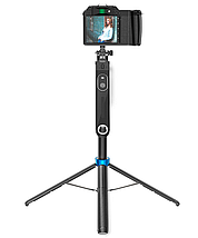 Універсальний монопод Hoco K22 Handy / максимальна висота 1.75 м / для стримів, трансляцій, фото / (black), фото 3