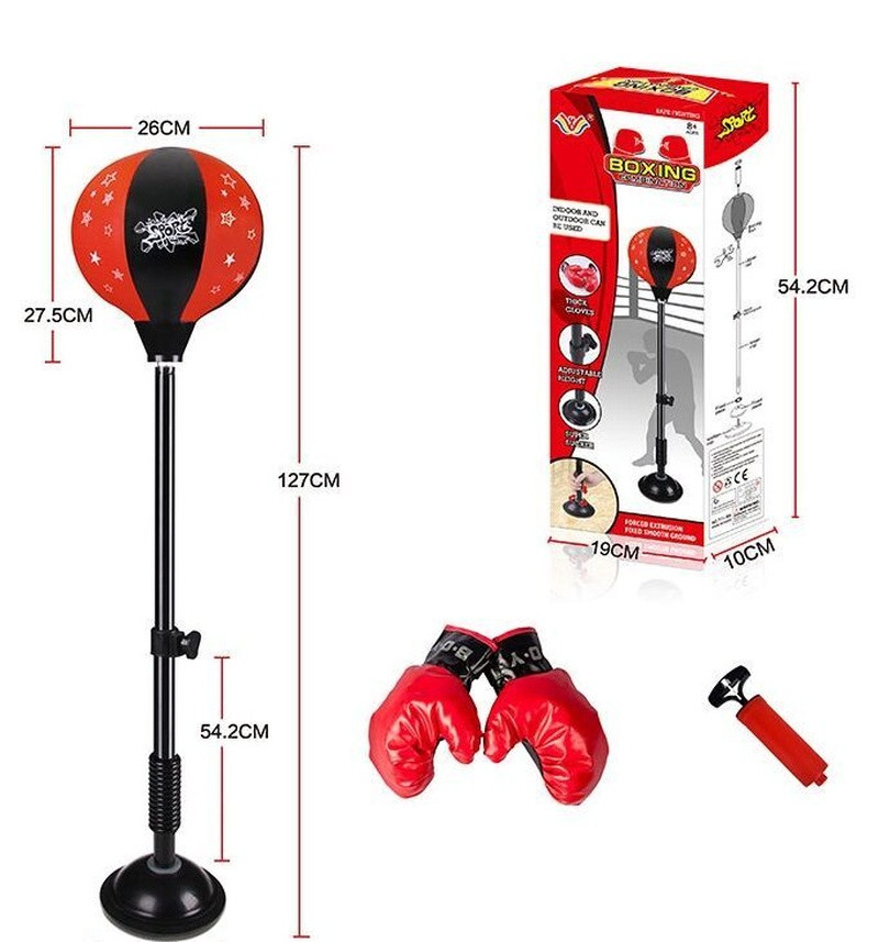 Боксерська груша на стійці з рукавичками Boxing Set | 127 см