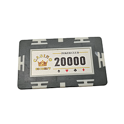 Фішка для покеру прямокутна, номінал 20.000, шт