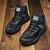 Чоловічі зимові шкіряні черевики, кросівки з натуральної шкіри чорні на хутрі для чоловіків на зиму, розмір 40 41 42 43 44 45, фото 3