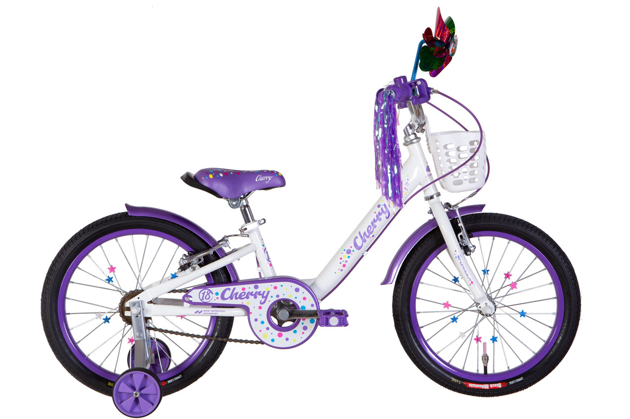 Дитячий велосипед 18" ST Formula CHERRY Vbr на зріст 105-115 см білий