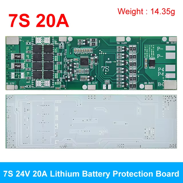 BMS 7S 20A 29.4V з балансуванням плата захисту Li-Ion 18650 (Контролер заряду/розряджання)
