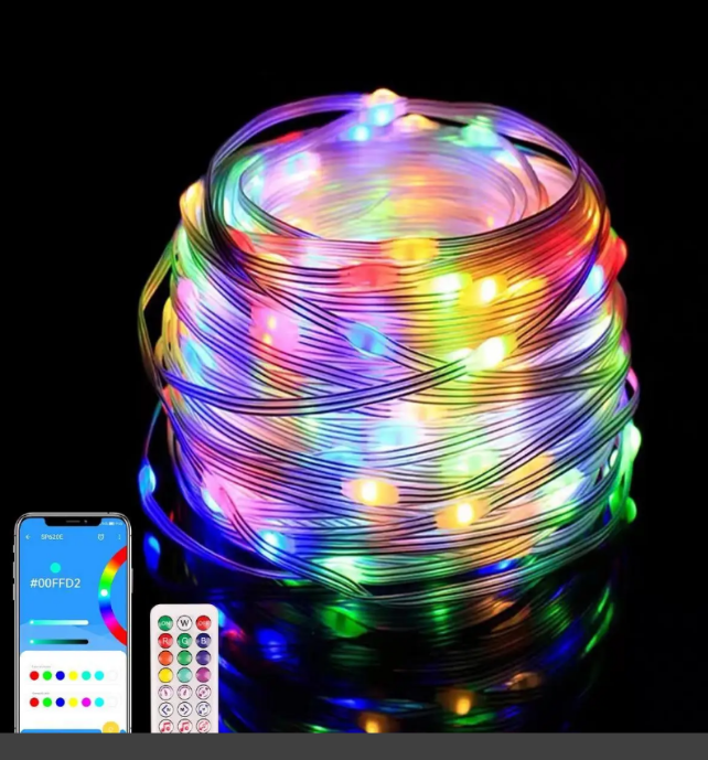 Розумна світлодіодна гірлянда стрічка 100LED 10 метрів USB-пульт дистанційного керування ip65 додаток Smart