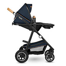 Коляска універсальна 3в1 Lionelo Amber Navy Blue Синя, фото 4