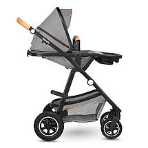 Коляска універсальна 2в1 Lionelo Amber Grey Stone Сіра, фото 3