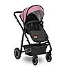 Коляска універсальна 2в1 Lionelo Amber Pink Rose Рожева, фото 6