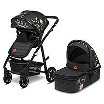 Коляска універсальна 2в1 Lionelo Amber Lovin Чорна, фото 2