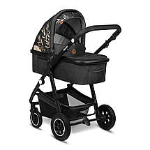 Коляска універсальна 2в1 Lionelo Amber Lovin Чорна, фото 3