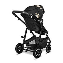 Коляска універсальна 3в1 Lionelo Amber Lovin Чорна, фото 4