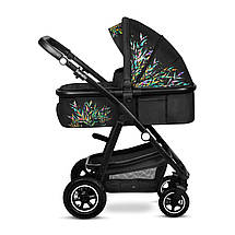 Коляска універсальна 2в1 Lionelo Amber Dreamin Чорна, фото 4