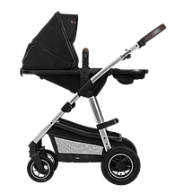 Коляска універсальна 2в1 Lionelo Amber Black Silver Чорна, фото 2